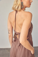 Load image into Gallery viewer, HALTER NECK BACK TIE JUMPSUIT - In Your Space Boutique
