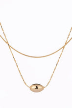 Load image into Gallery viewer, 2 layers oval pendant necklace - In Your Space Boutique
