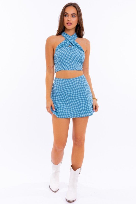 BIAS CUT MINI SKIRT - In Your Space Boutique