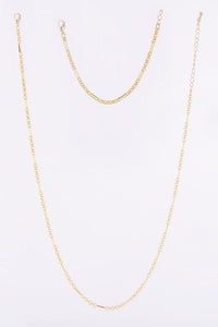 Clip chain bracelet and necklace set gold - In Your Space Boutique