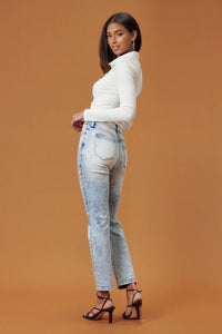 High Rise Distressed Skinny - In Your Space Boutique