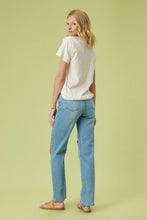 Load image into Gallery viewer, High Rise Distressed Wide Leg Jeans - In Your Space Boutique
