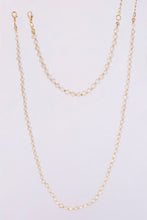 Load image into Gallery viewer, Natural pearl and gold bracelet and necklace set - In Your Space Boutique
