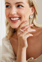 Load image into Gallery viewer, Natural pearl ring and floral pearl earring set - In Your Space Boutique
