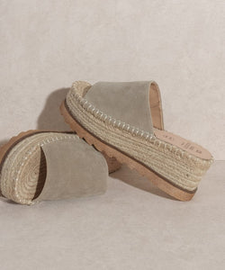 OASIS SOCIETY Ivy Espadrille Platform Slide - In Your Space Boutique