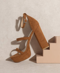 OASIS SOCIETY Raelynn Suede Platform Heels - In Your Space Boutique
