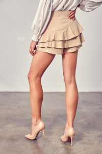 RUFFLE SKORT - In Your Space Boutique